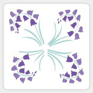 Bluebell pattern Sticker